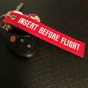 INSERT BEFORE FLIGHT KEY TAG